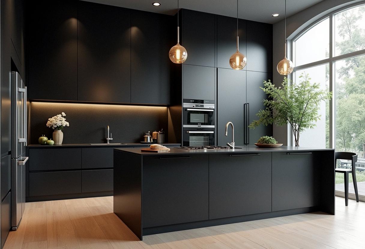 kitchen decor black
