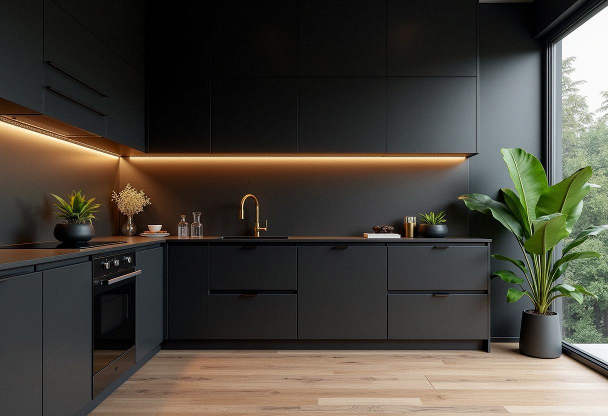 kitchen decor black