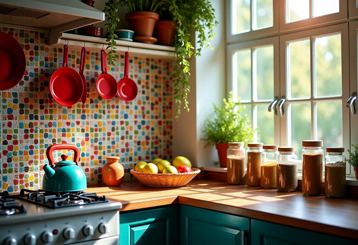 kitchen decor colorful