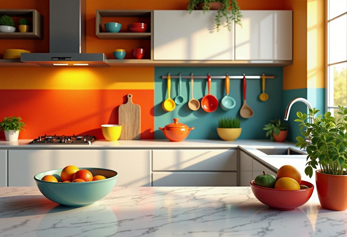 kitchen decor colorful