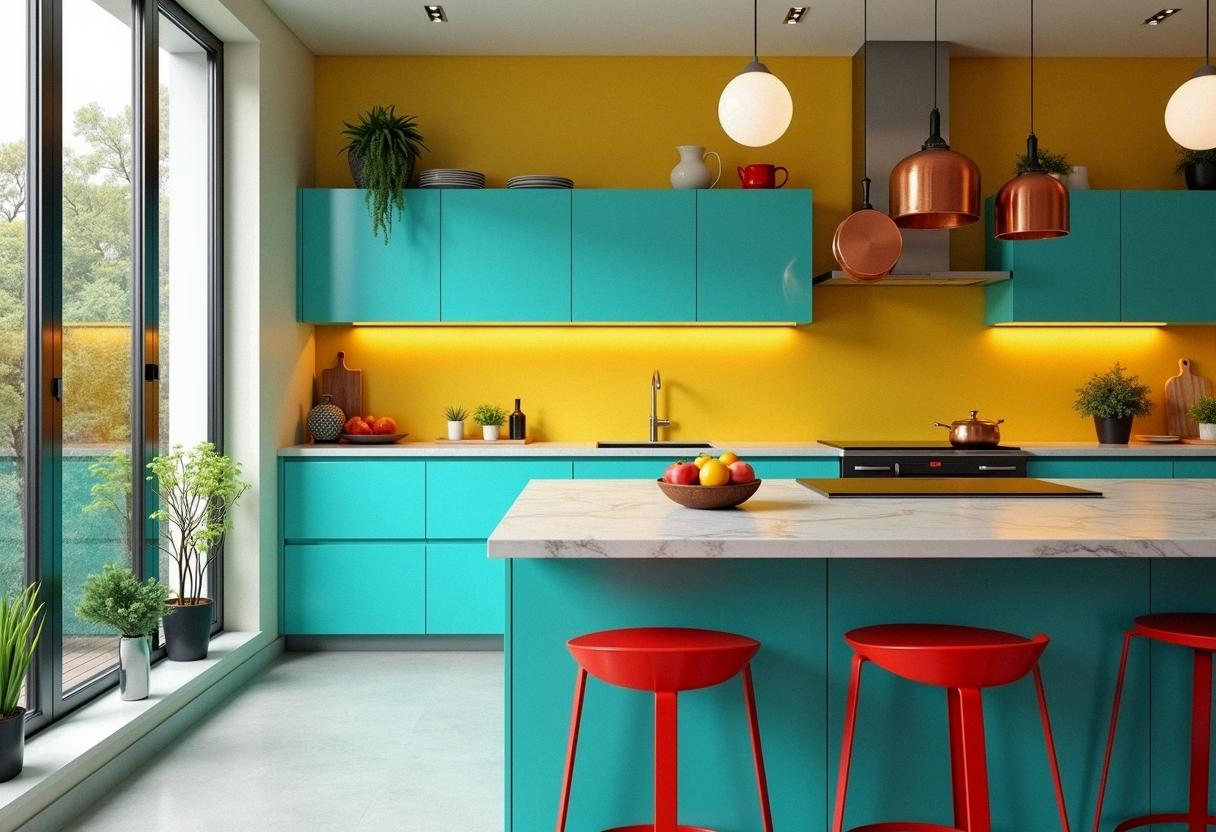 kitchen decor colorful