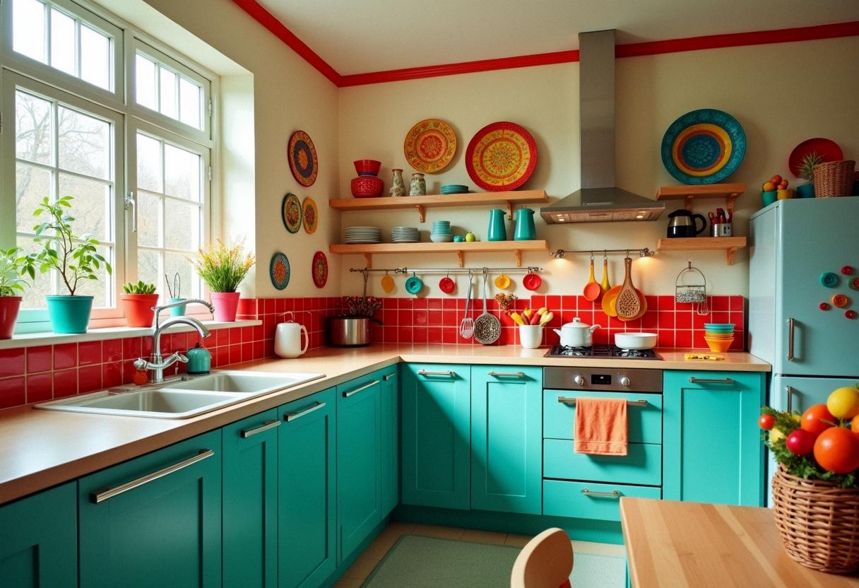 kitchen decor colorful