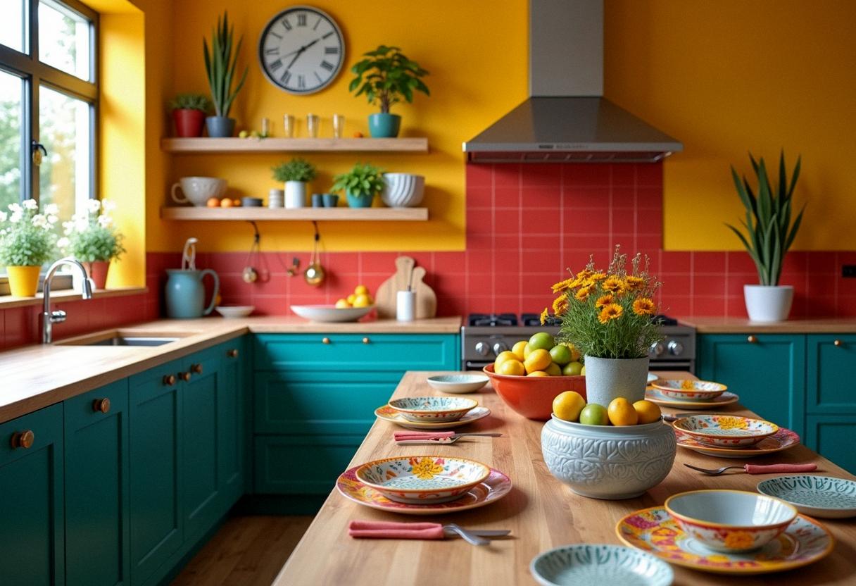 kitchen decor colorful