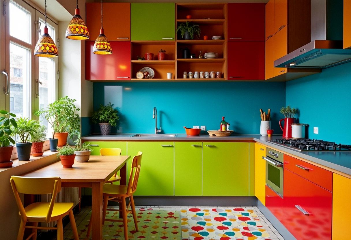 kitchen decor colorful
