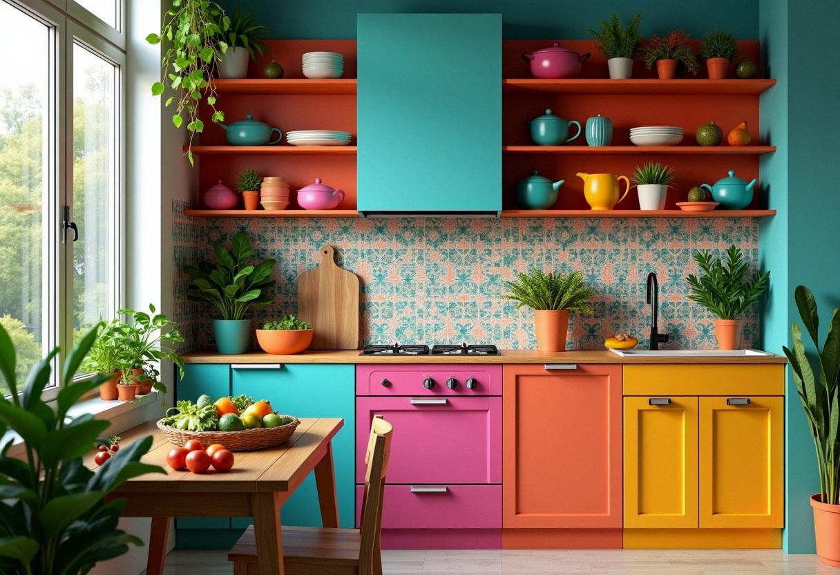 kitchen decor colorful
