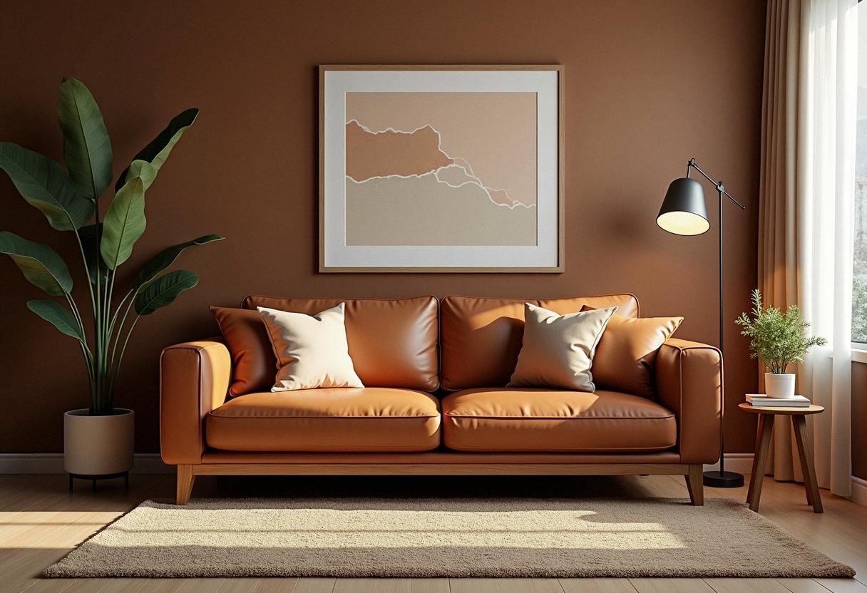 living room decor brown