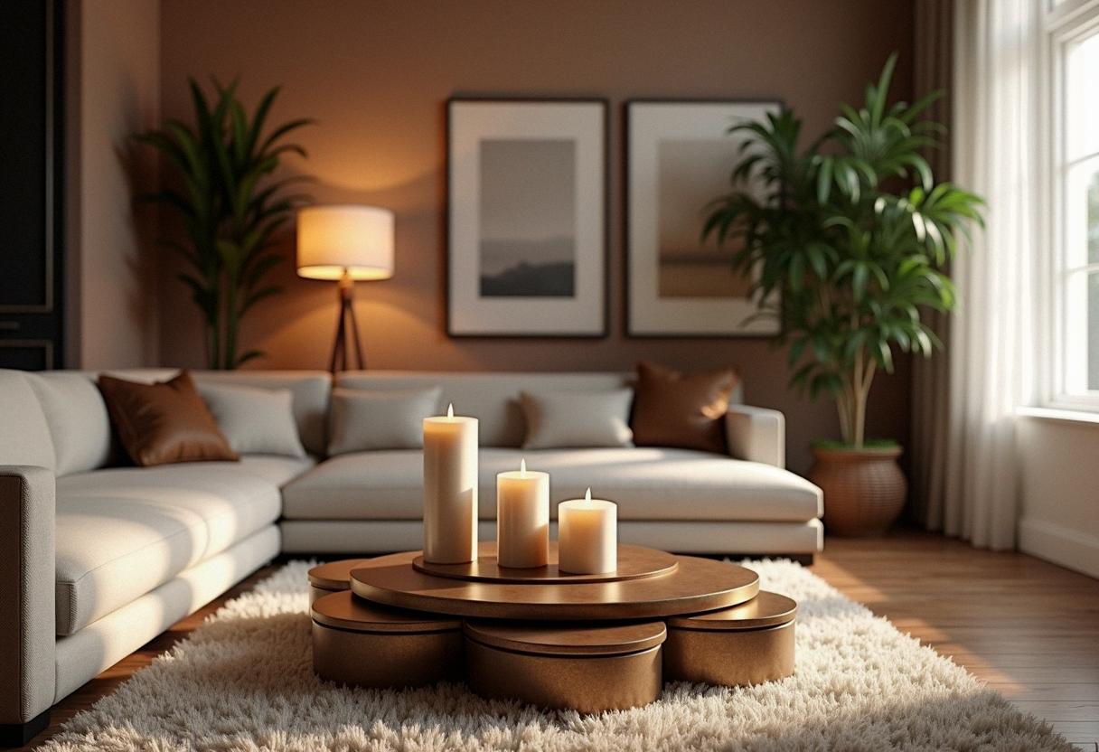 living room decor candle