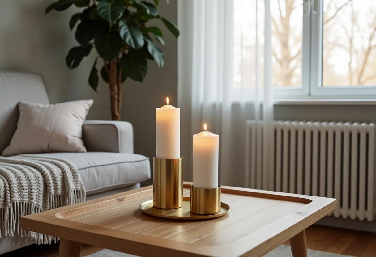 living room decor candle