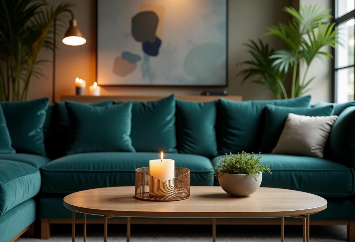 living room decor candle