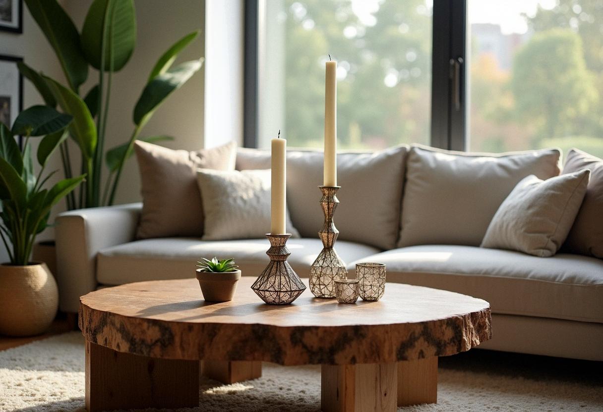 living room decor candle