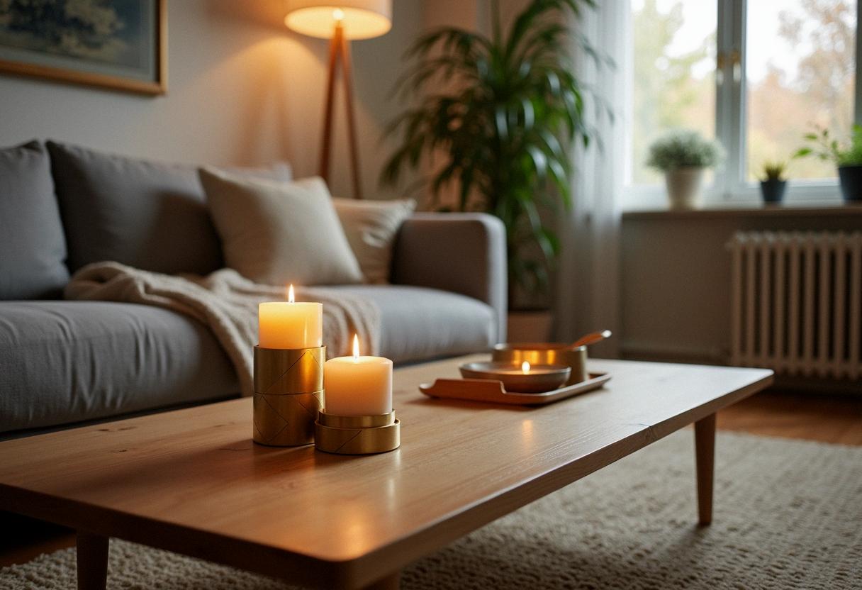 living room decor candle