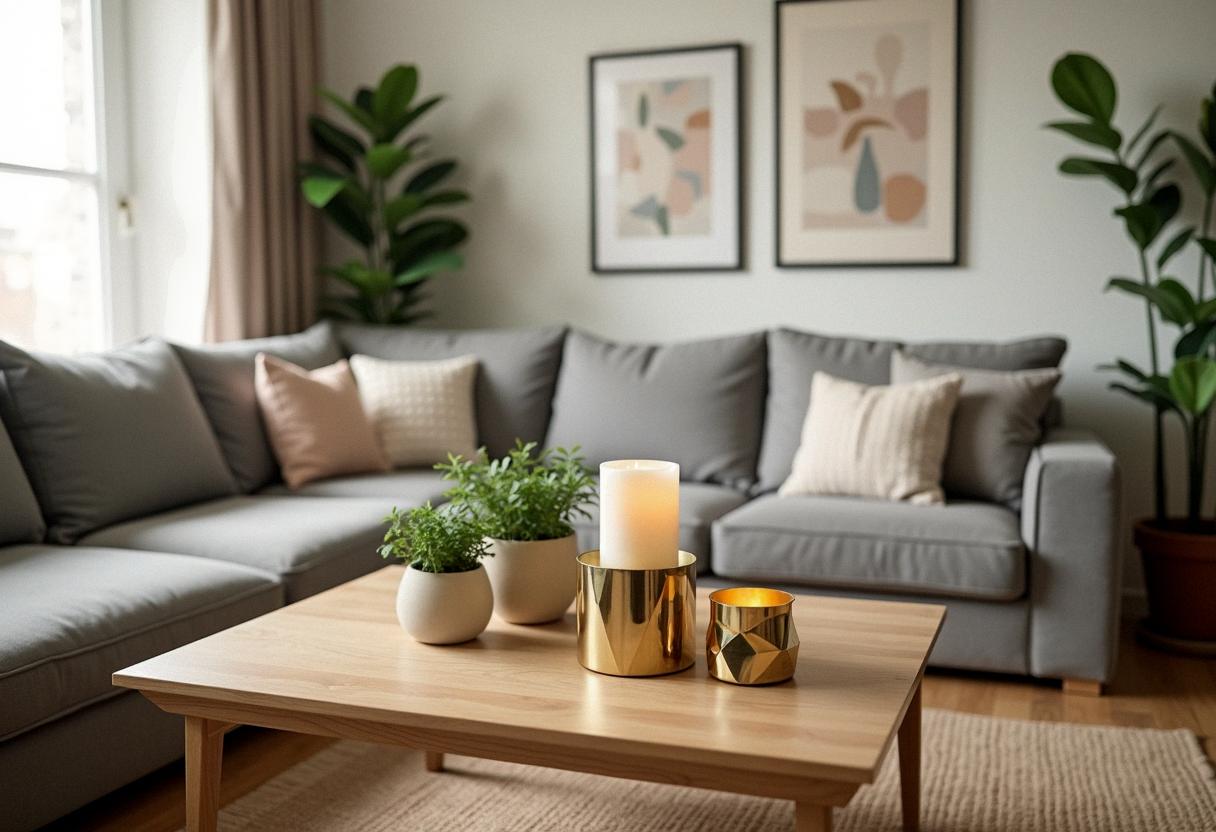 living room decor candle