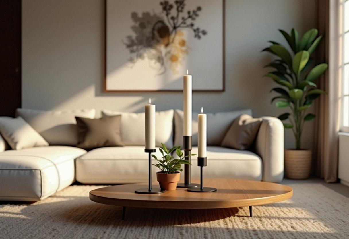 living room decor candle