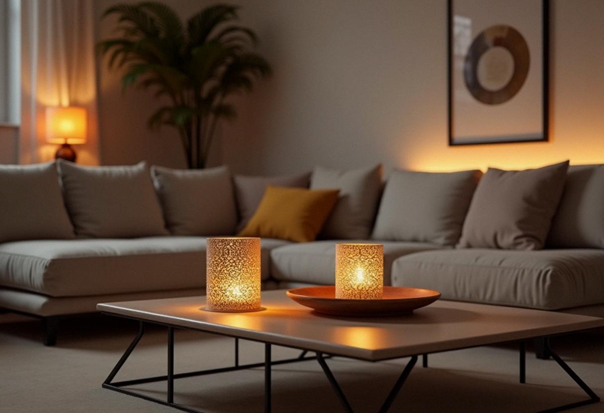 living room decor candle
