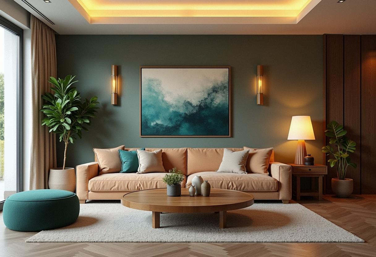 living room decor colorful