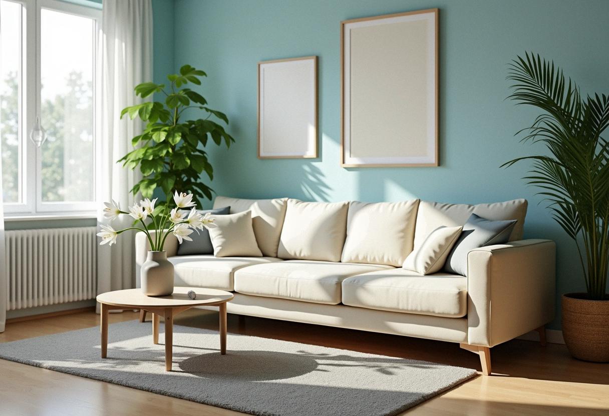 living room decor colorful