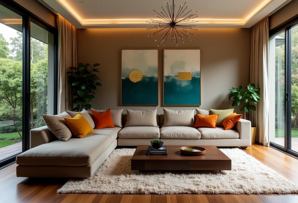 living room decor colorful
