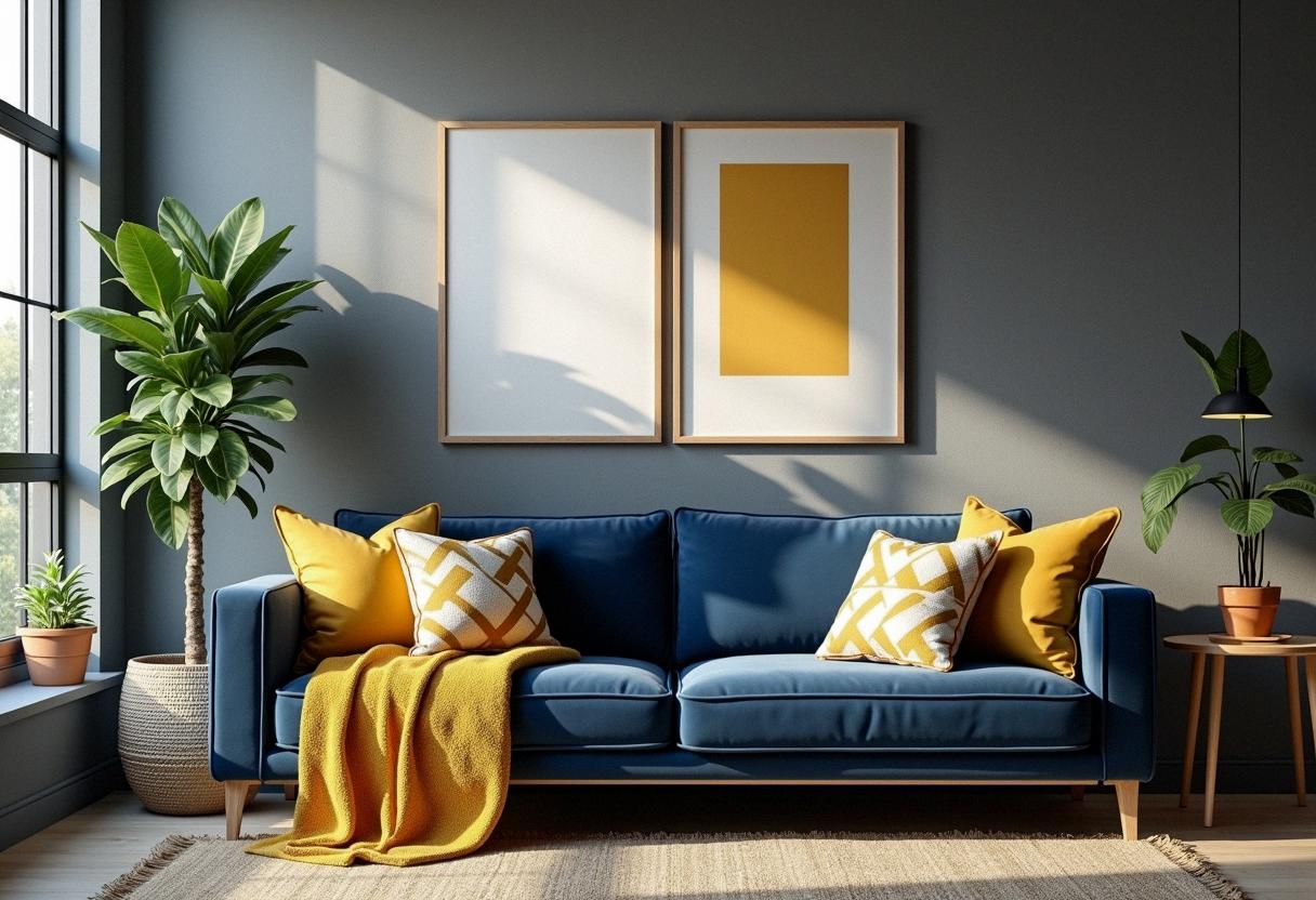 living room decor colorful