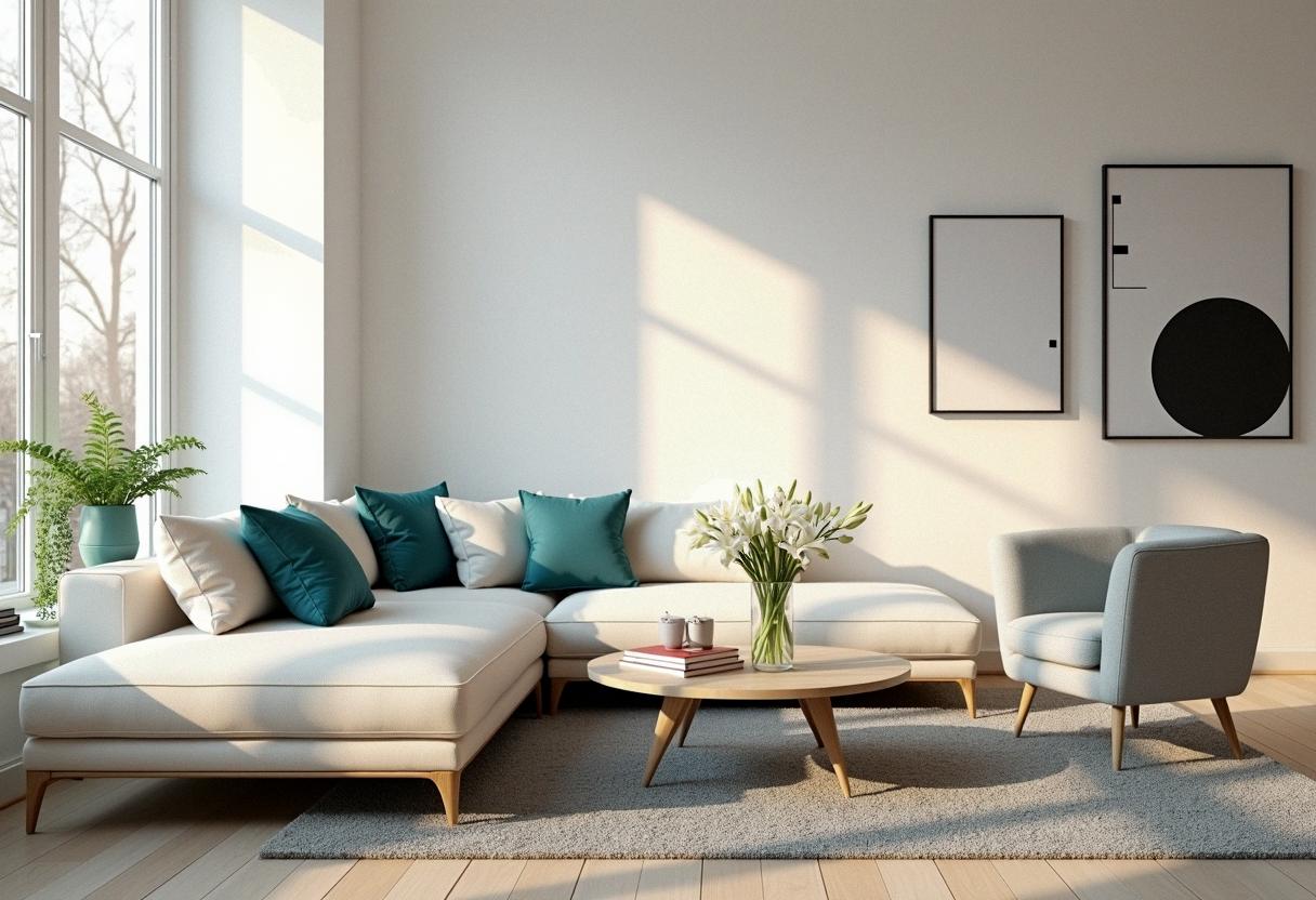 living room decor colorful