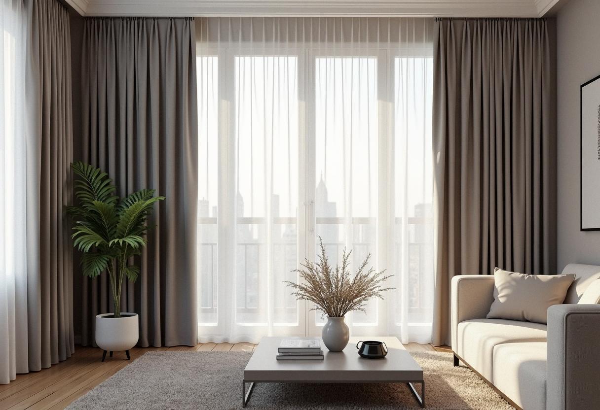living room decor curtains