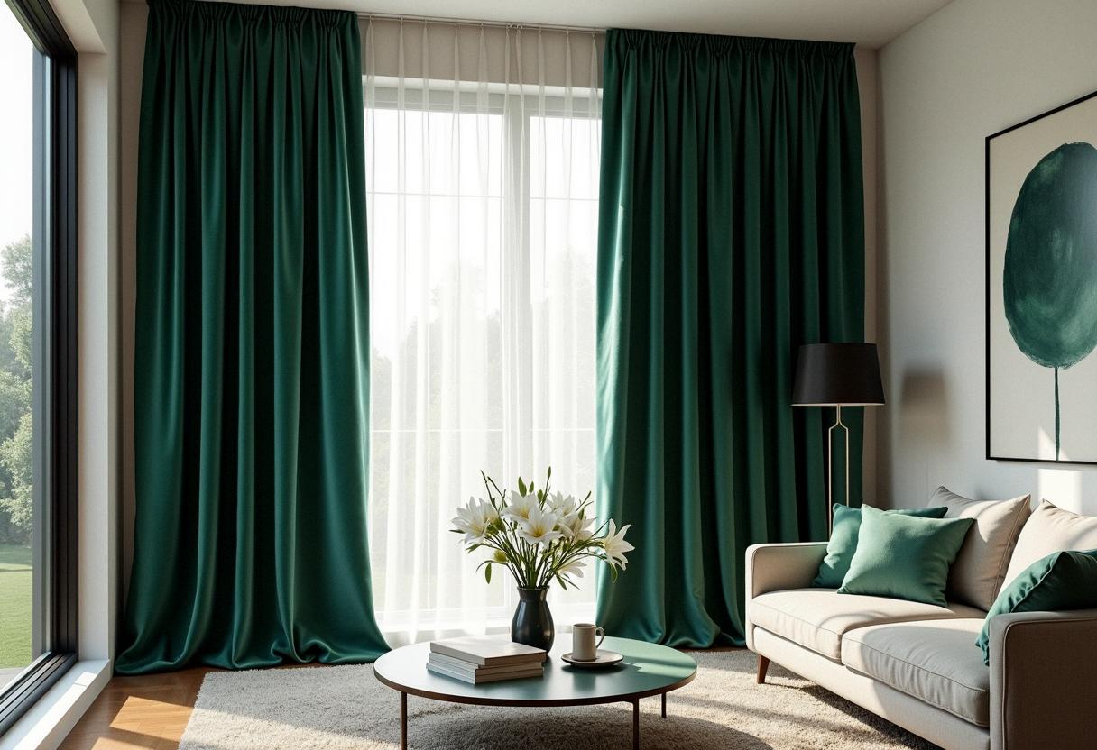 living room decor curtains