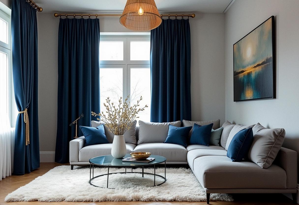 living room decor curtains
