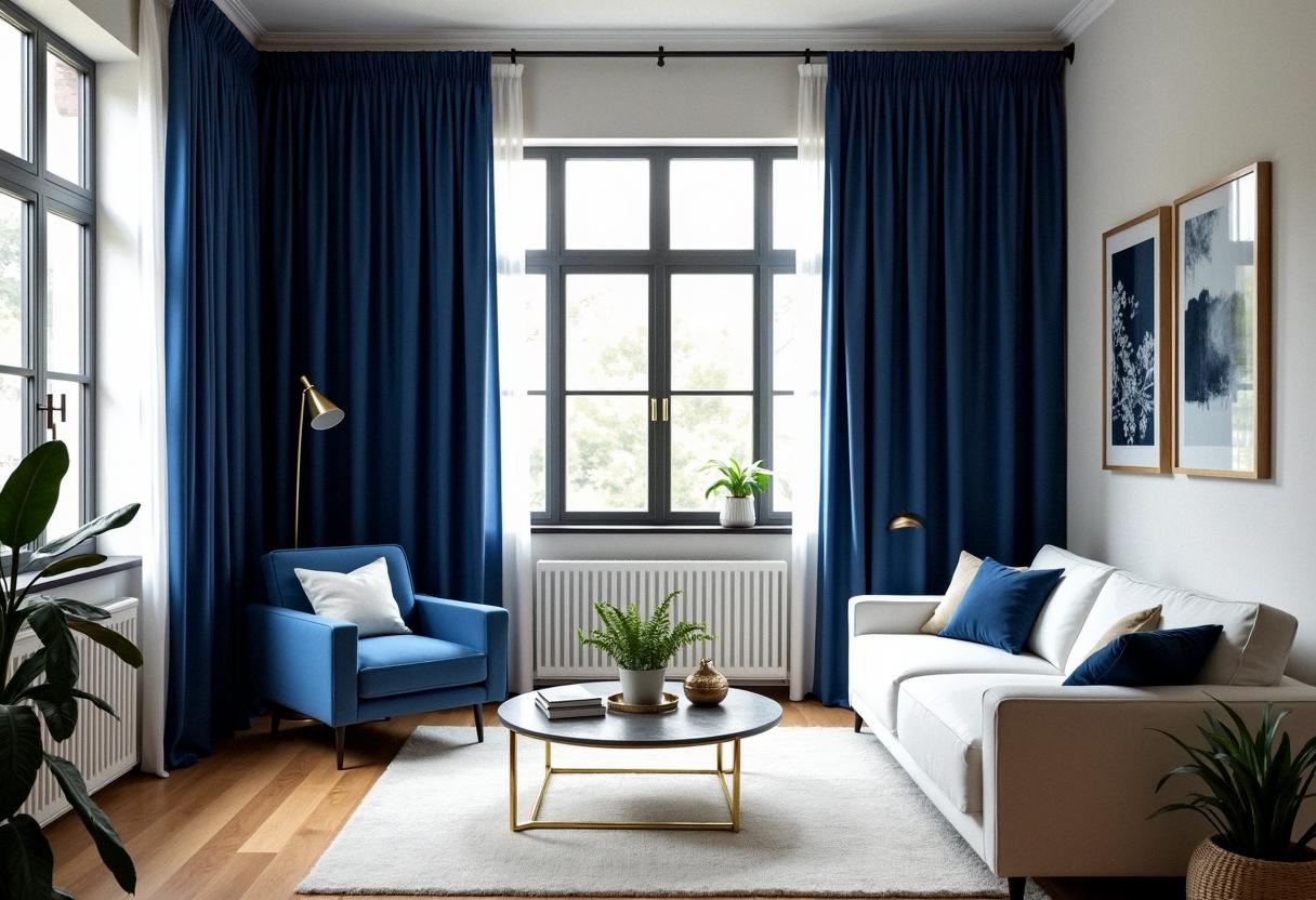 living room decor curtains