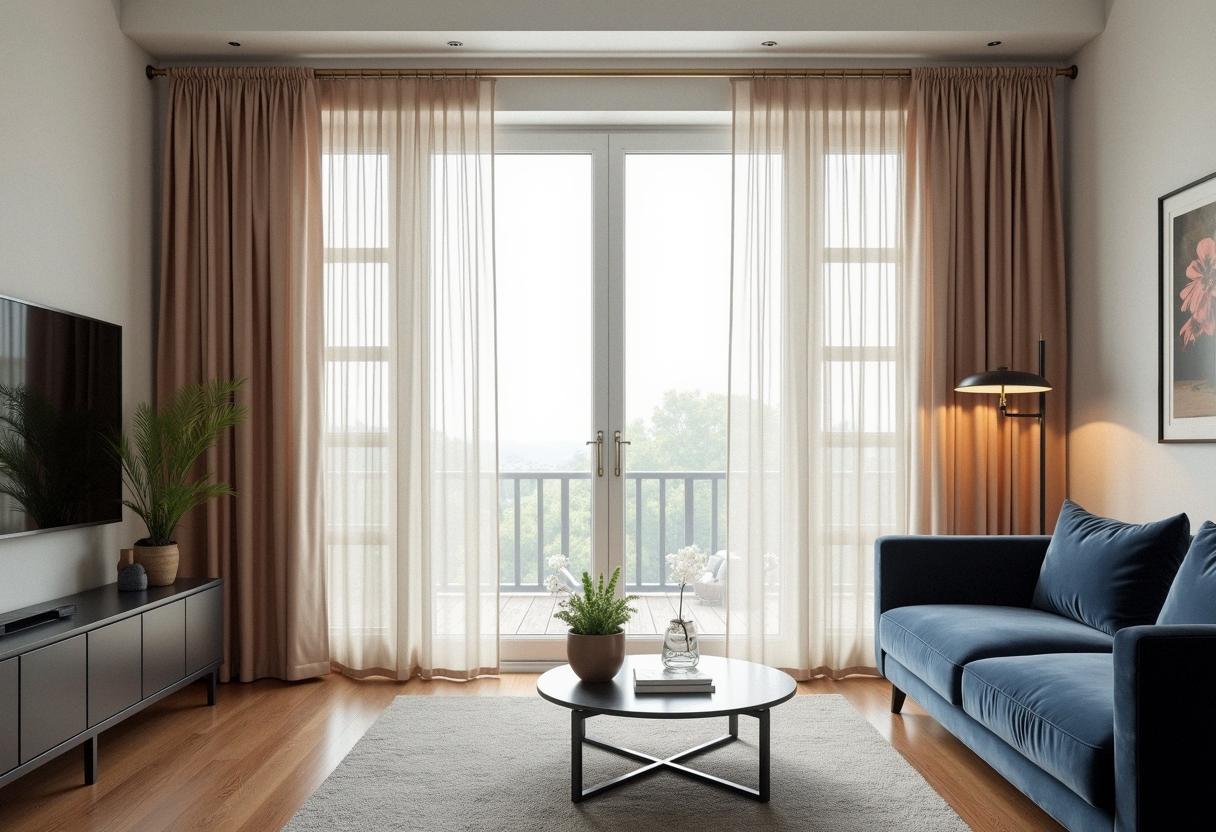 living room decor curtains