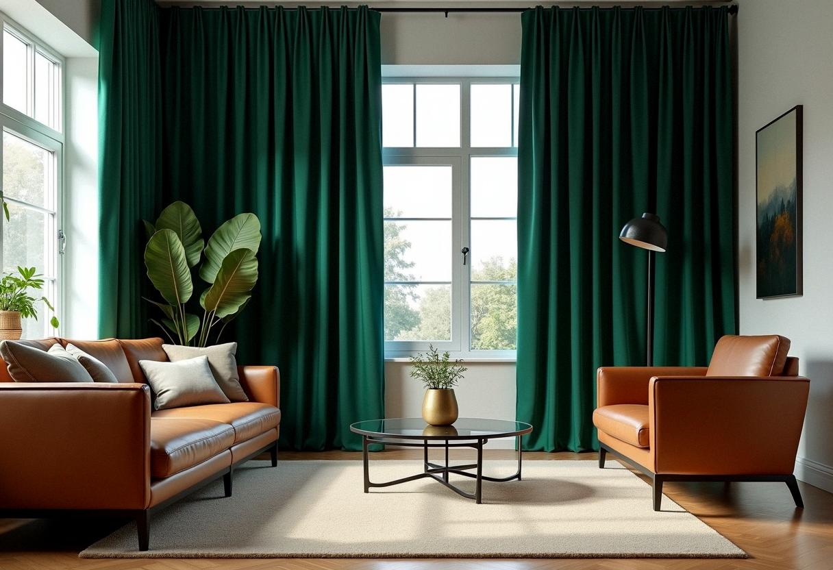 living room decor curtains