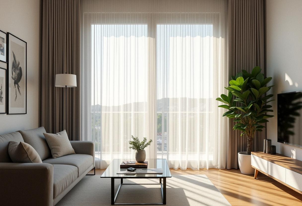 living room decor curtains