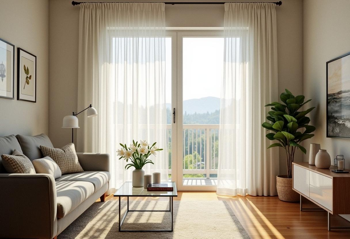 living room decor curtains