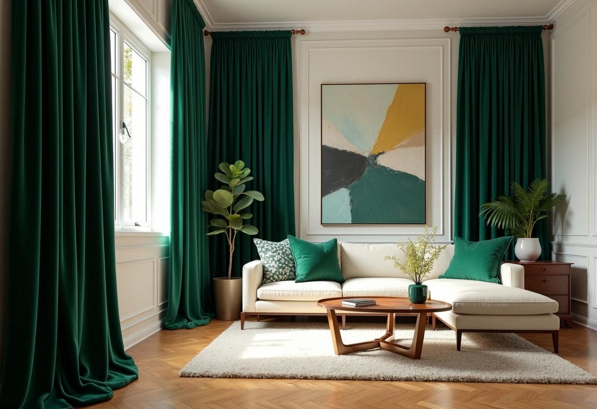 living room decor curtains