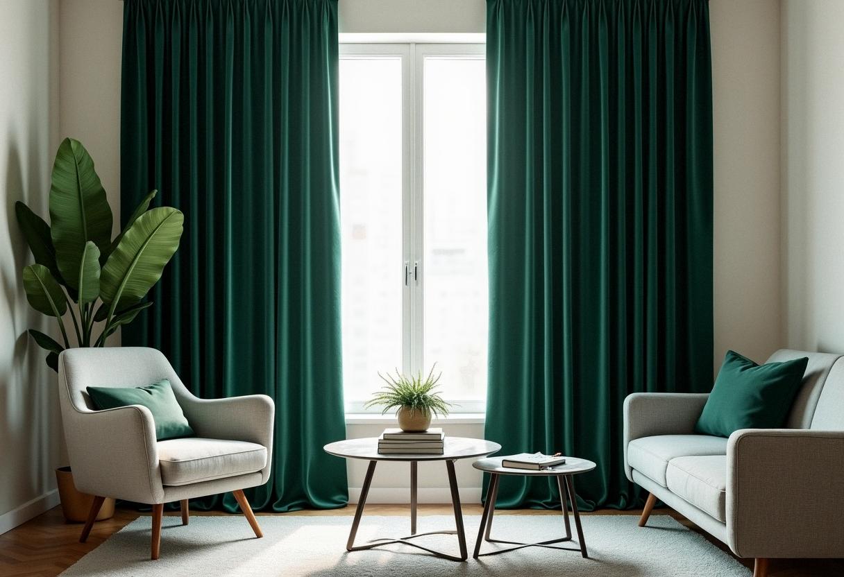 living room decor curtains