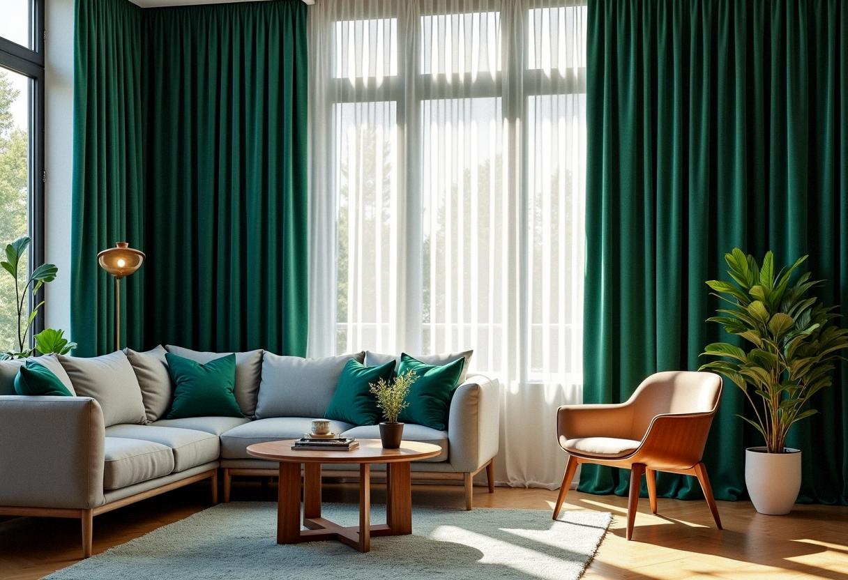 living room decor curtains