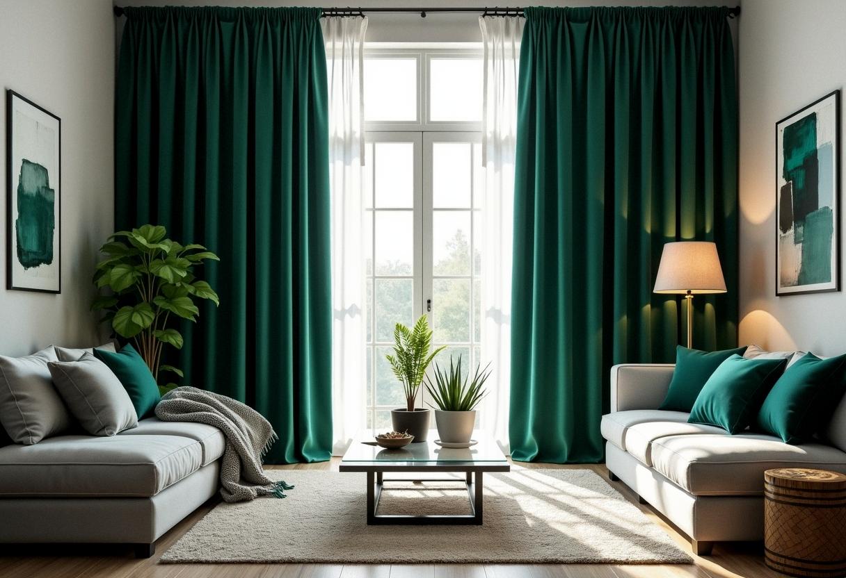 living room decor curtains