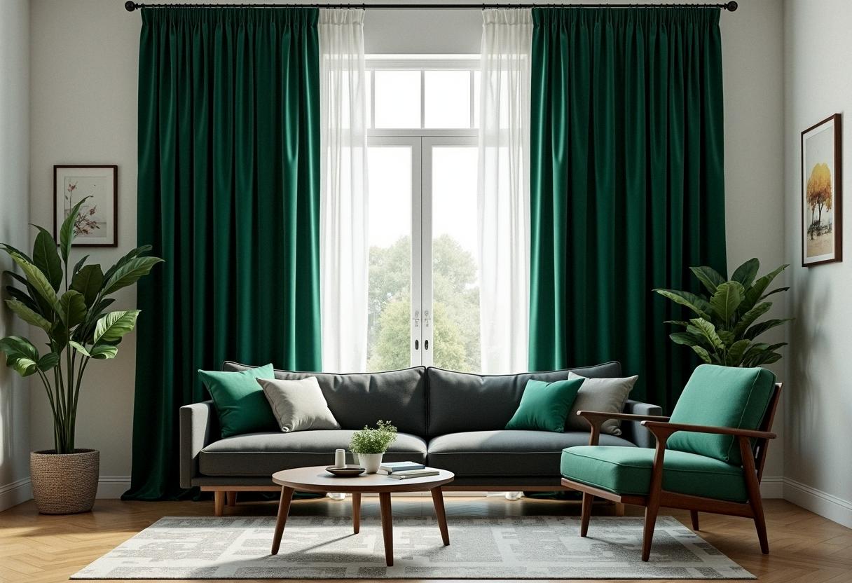 living room decor curtains