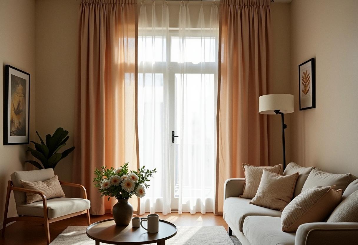living room decor curtains