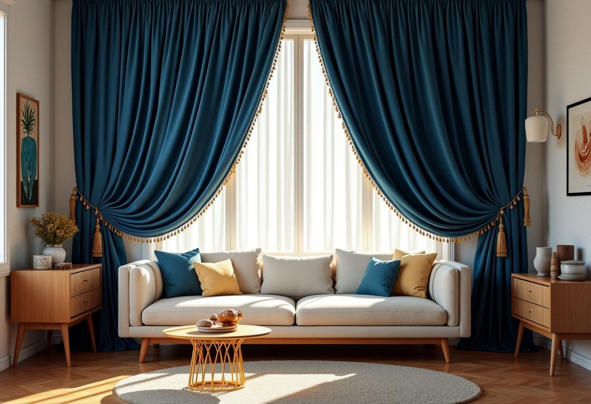 living room decor curtains