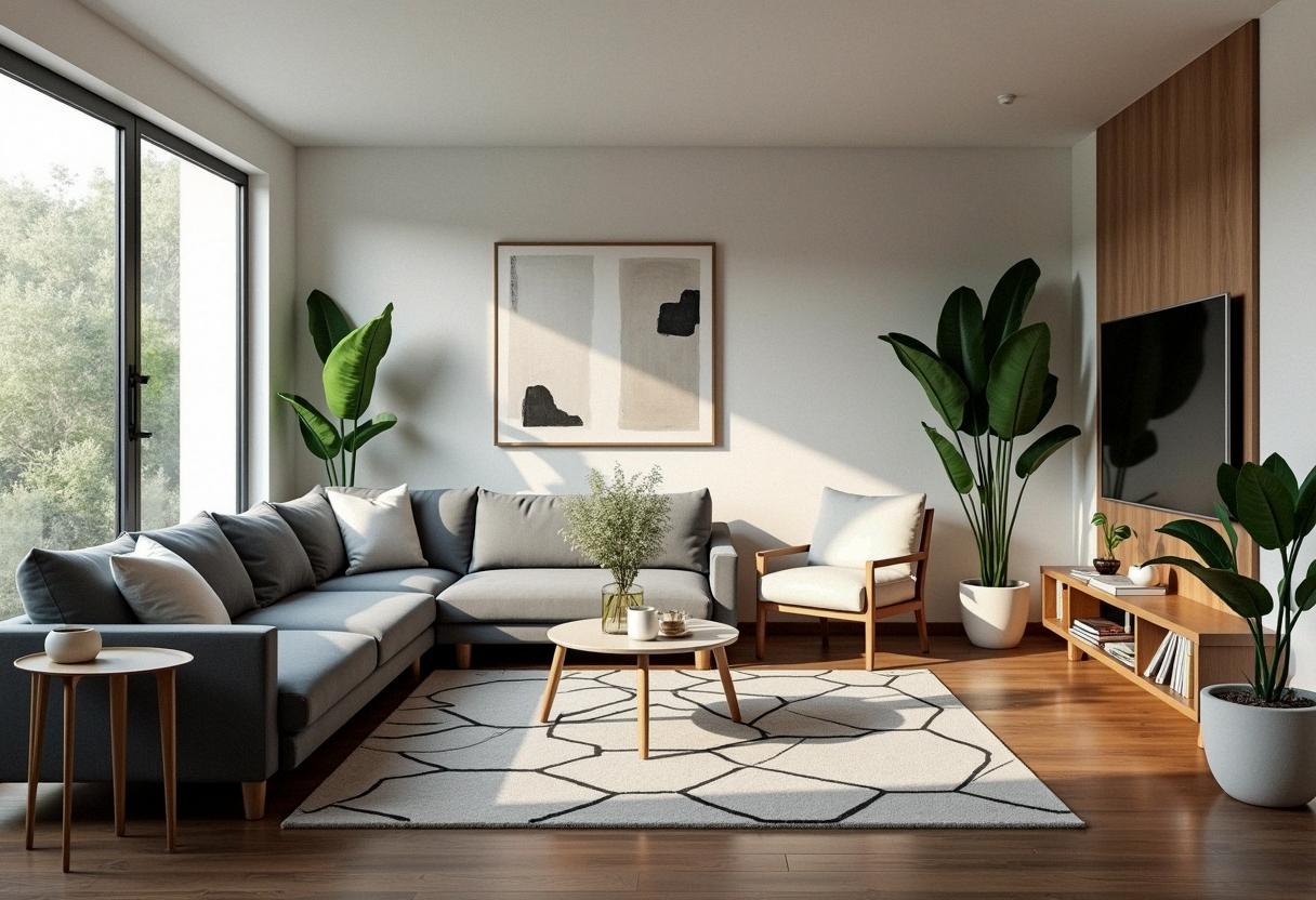 living room decor dark floors