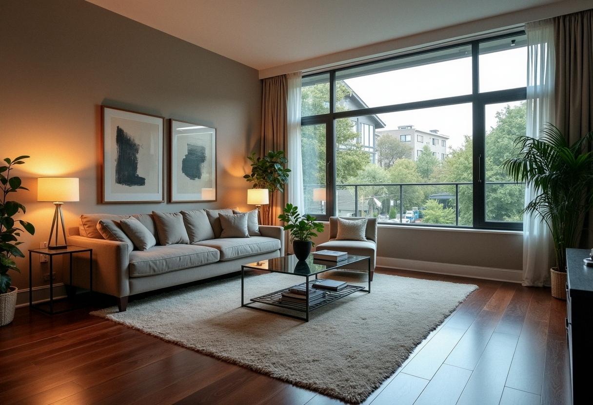 living room decor dark floors