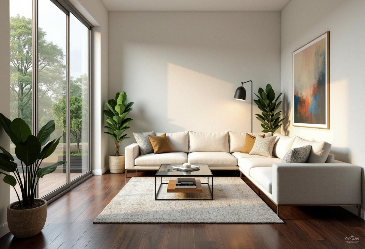 living room decor dark floors