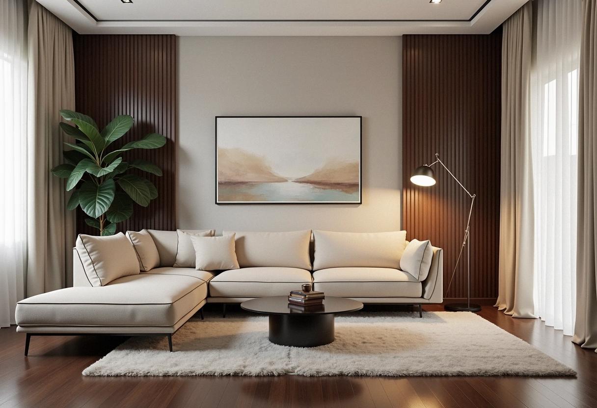 living room decor dark floors