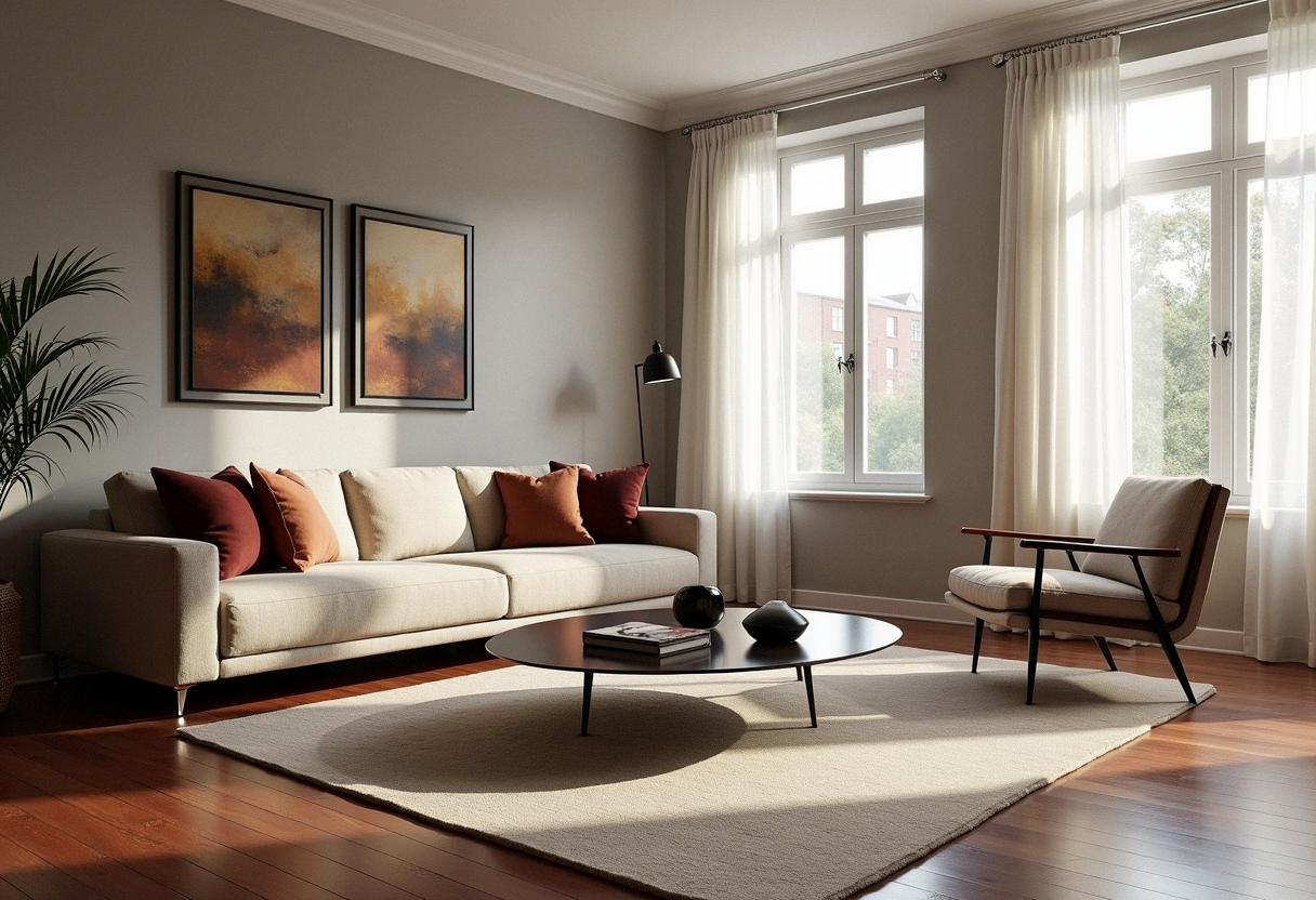living room decor dark floors