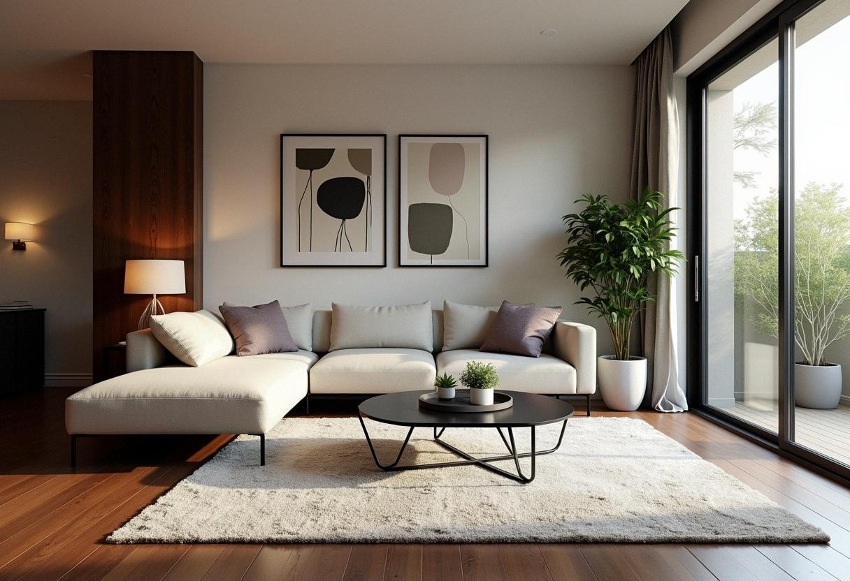 living room decor dark floors