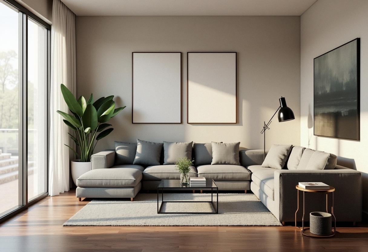 living room decor dark floors