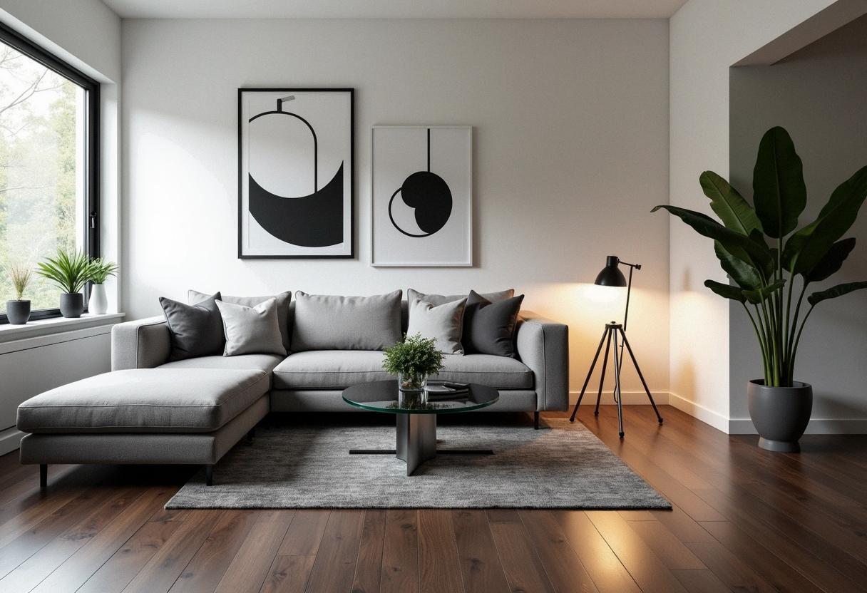 living room decor dark floors