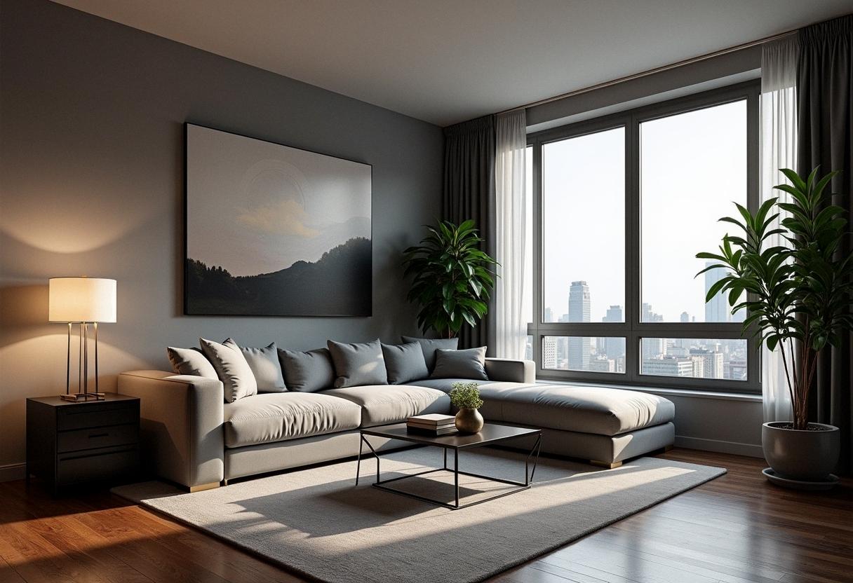 living room decor dark floors