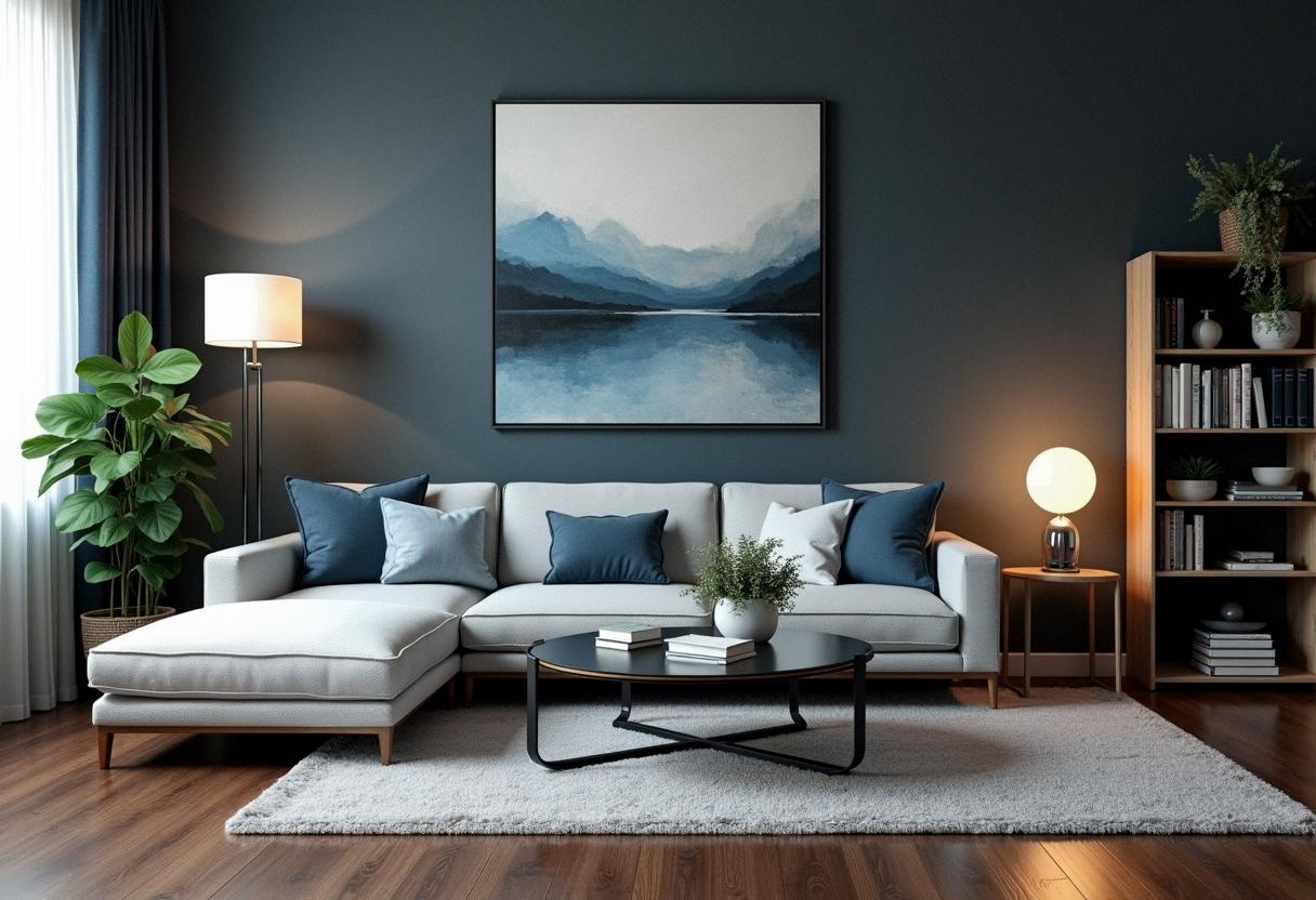 living room decor dark floors