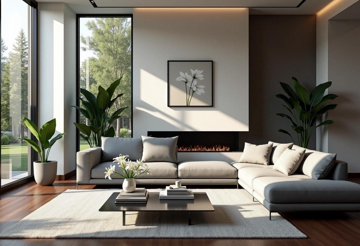 living room decor dark floors