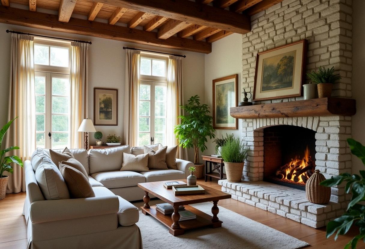 living room decor farmhouse